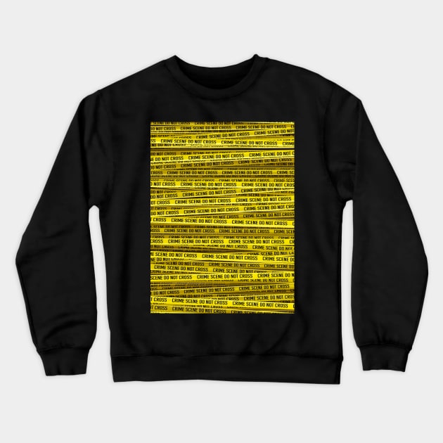 Crime Scene Tape Crewneck Sweatshirt by Grandeduc